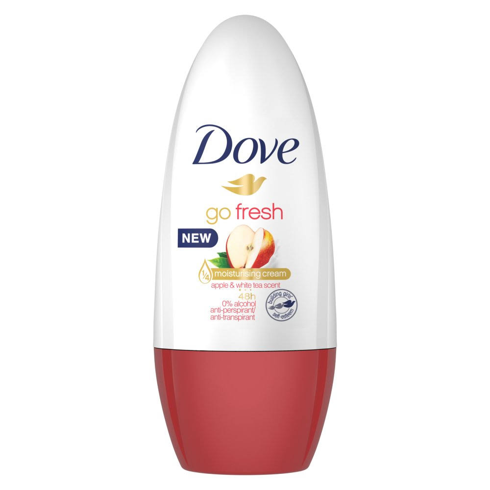 Dove Go Fresh Anti-Perspirant Moisturizing Cream Roll On - Apple & White Tea, 50ml