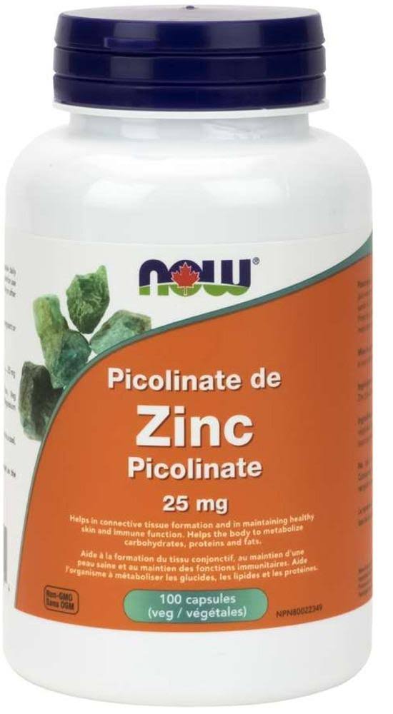 Now Zinc Picolinate Immune Support Supplement - 50mg, 60ct