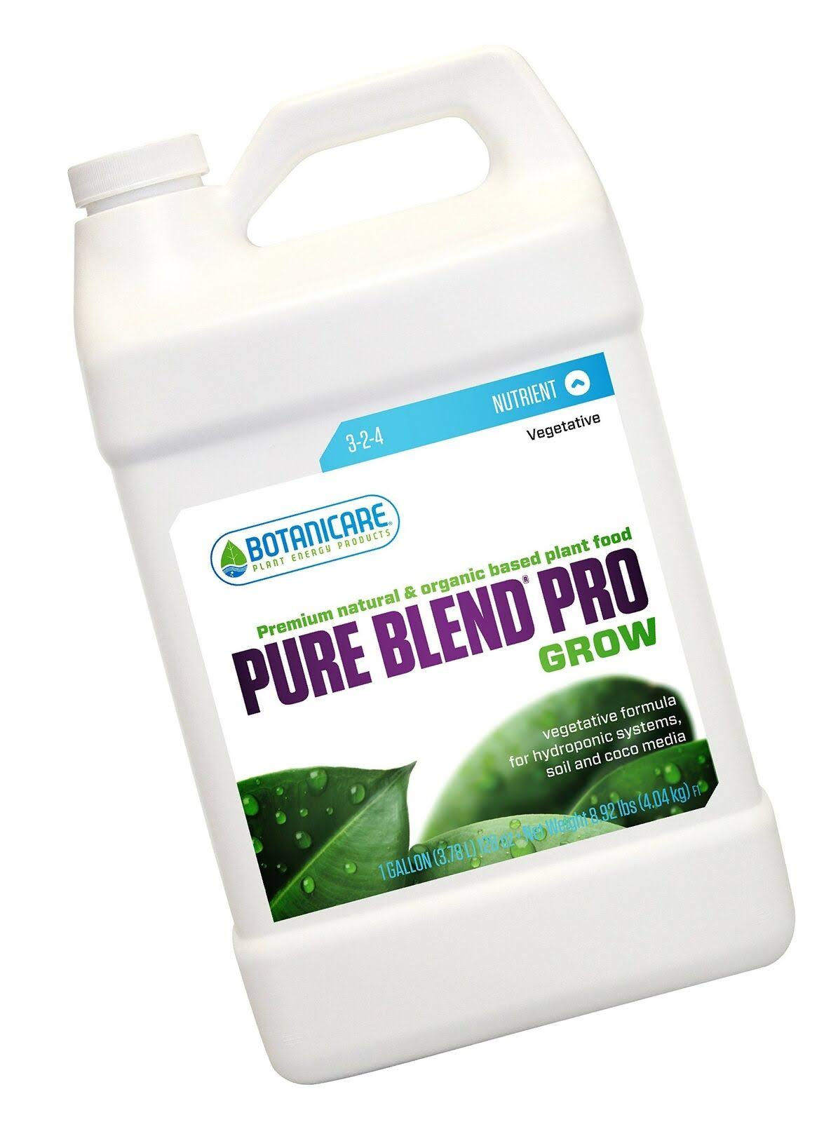 Botanicare Pure Blend Pro Grow Soil Nutrient 3-2-4 Formula - 1 Gal
