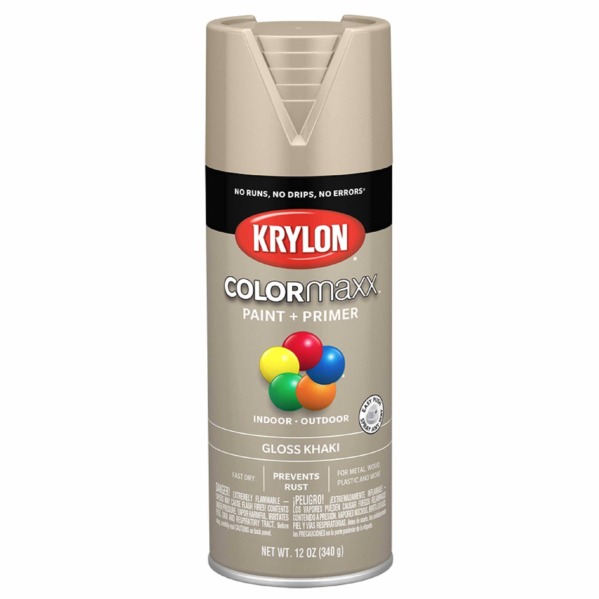 Krylon COLORmaxx 12 oz. Gloss Spray Paint, Khaki