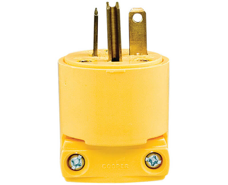 Cooper Wiring Devices Armored 3 Wire - Yellow. 2-A