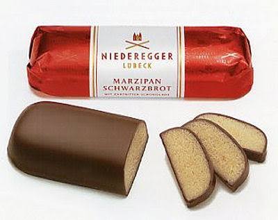 Niederegger Chocolate Covered Marzipan Schwarzbrot - 4.4 oz loaf