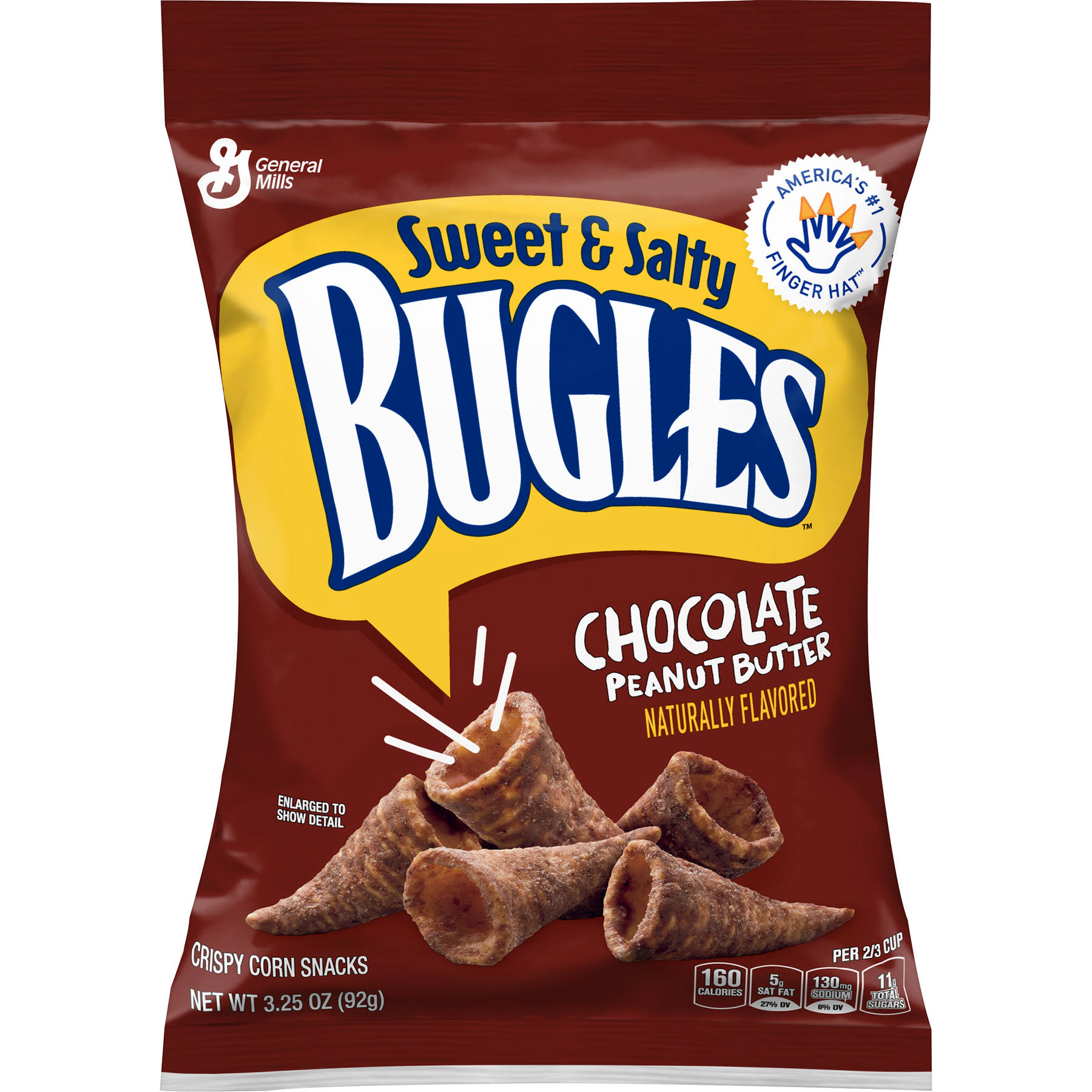 Bugles Chocolate Peanut Butter Corn Snack - 3.25oz