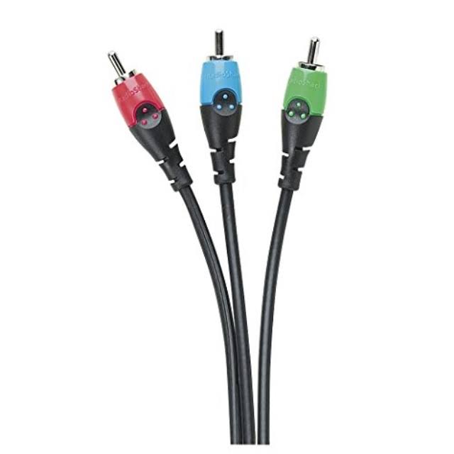 RadioShack Component Video Cable - Three RCA Male Connectors, 6'