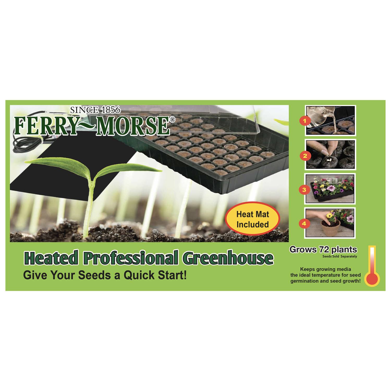 Ferry Morse Kheatghs Heated Seed Starting Greenhouse - 11" x 22" x 17.5"