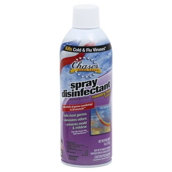 Chases Spray, Disinfectant, Country Rain Scent - 6 oz