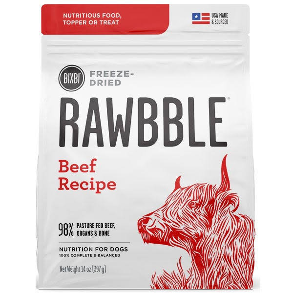 BIXBI Rawbble Freeze-Dried Dog Food Beef