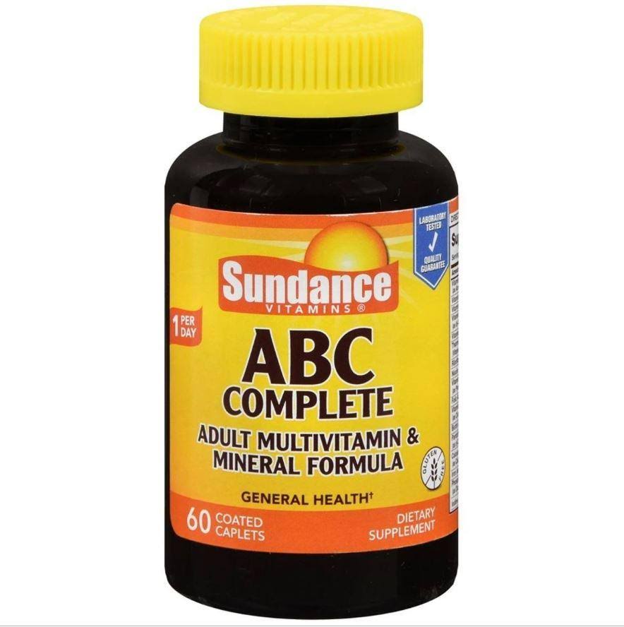 Sundance Vitamins ABC Complete Adult Multivitamin and Mineral Formula Supplement - 60ct