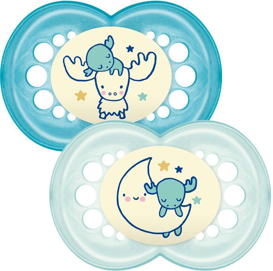 MAM Night 6+m Soother - Blue