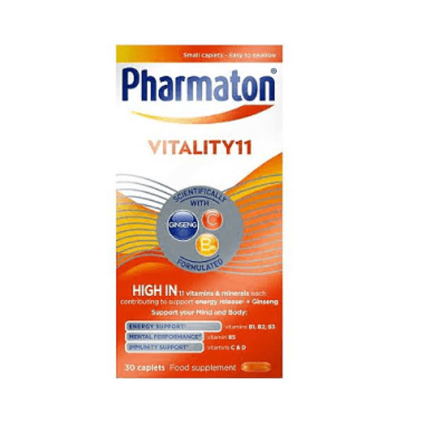 Pharmaton Vitality 11 Caplets 30 Pack