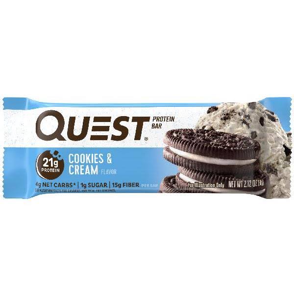 Quest Bar Protein Bar - Cookies and Cream Flavor, 2.12oz