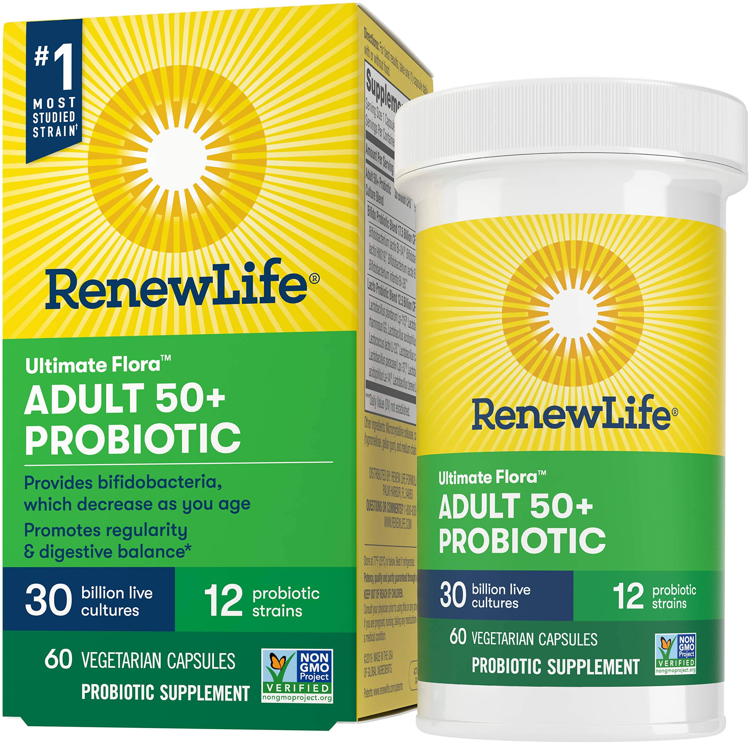ReNew Life - Ultimate Flora Adult 50+ Probiotic 30 Billion CFU - 60