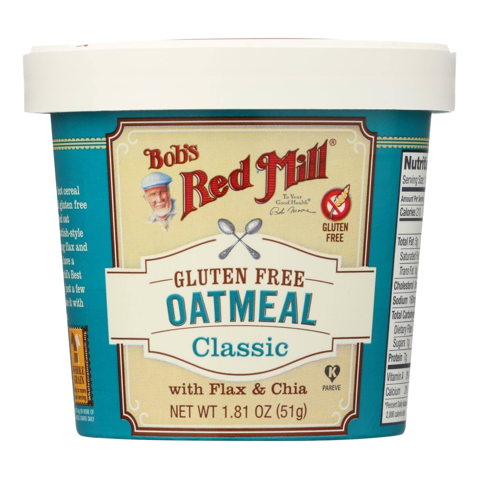 Bobs Red Mill Oatmeal Cup - Classic, 1.81oz