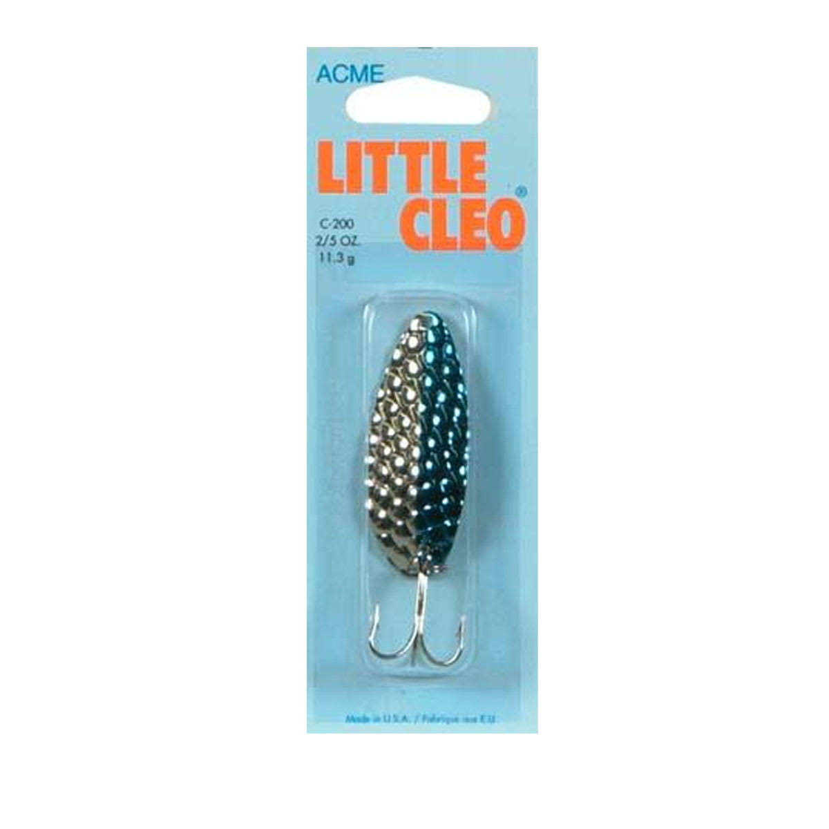 Acme Little Cleo Fishing Terminal Tackle Spoon Lure 2/5oz Hummered Neon C200/hnb... Multicolor