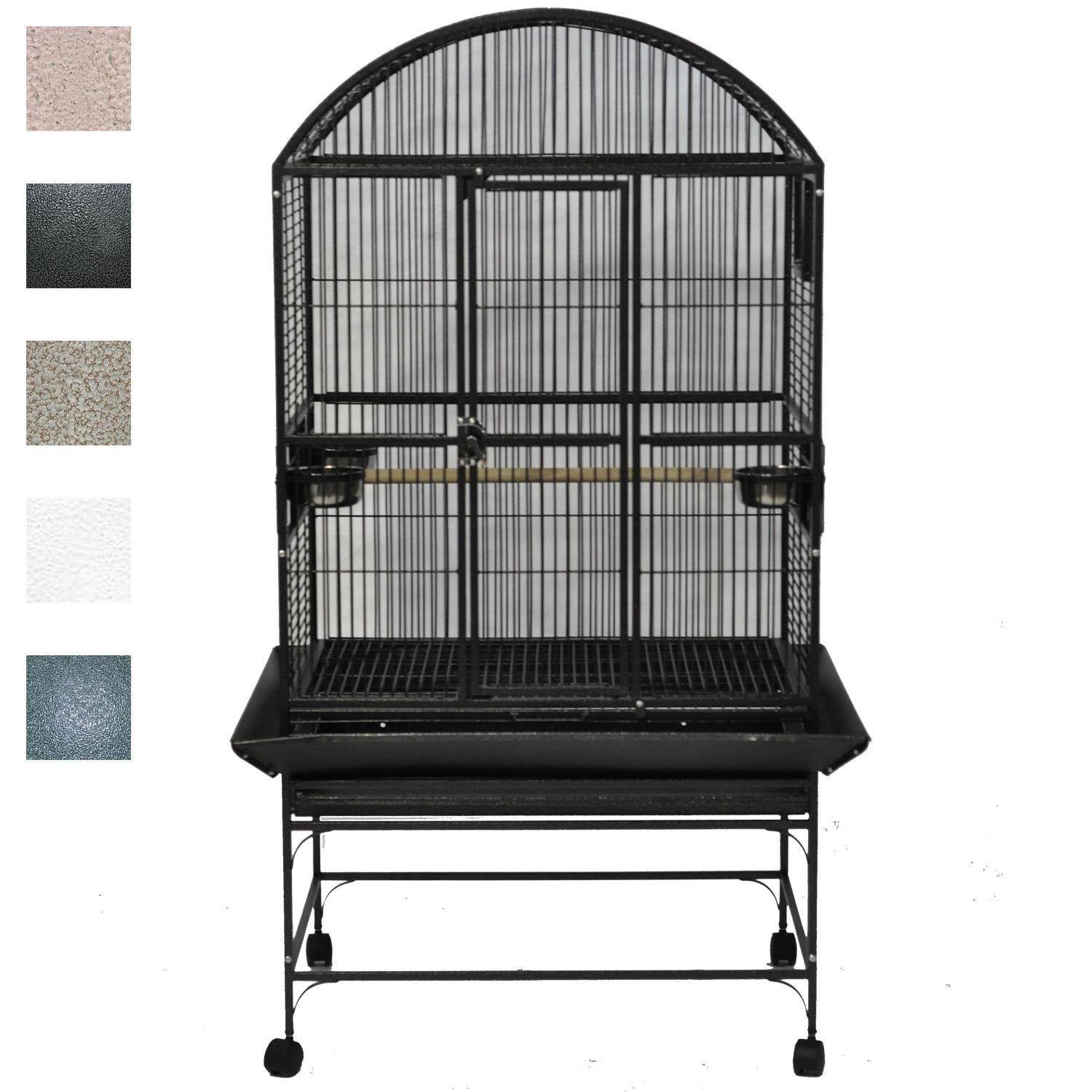 A and E Cage Company Platinum Palace Dometop Bird Cage - 32" x 23" x 63"