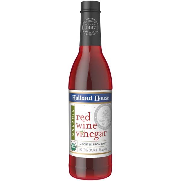Holland House Vinegar, Organic, Red Wine - 12.7 fl oz