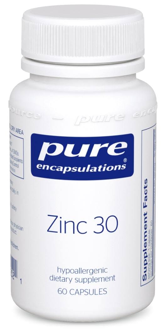 Pure Encapsulations Zinc 30 60 Capsules