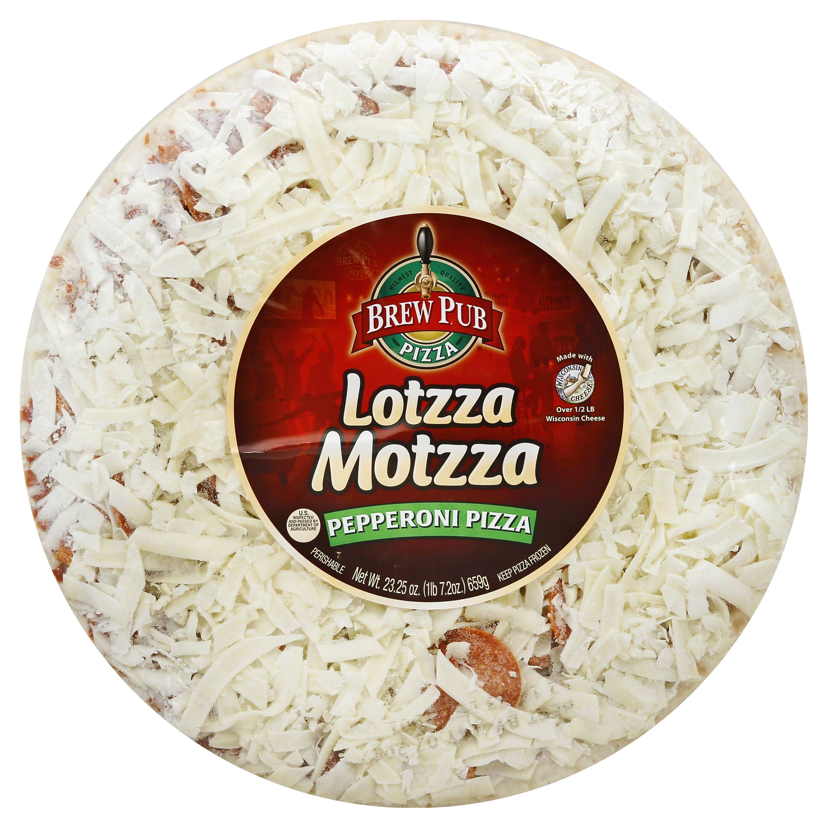 Brew Pub Lotzza Motzza Pizza, Pepperoni, 12 Inch - 23.25 oz
