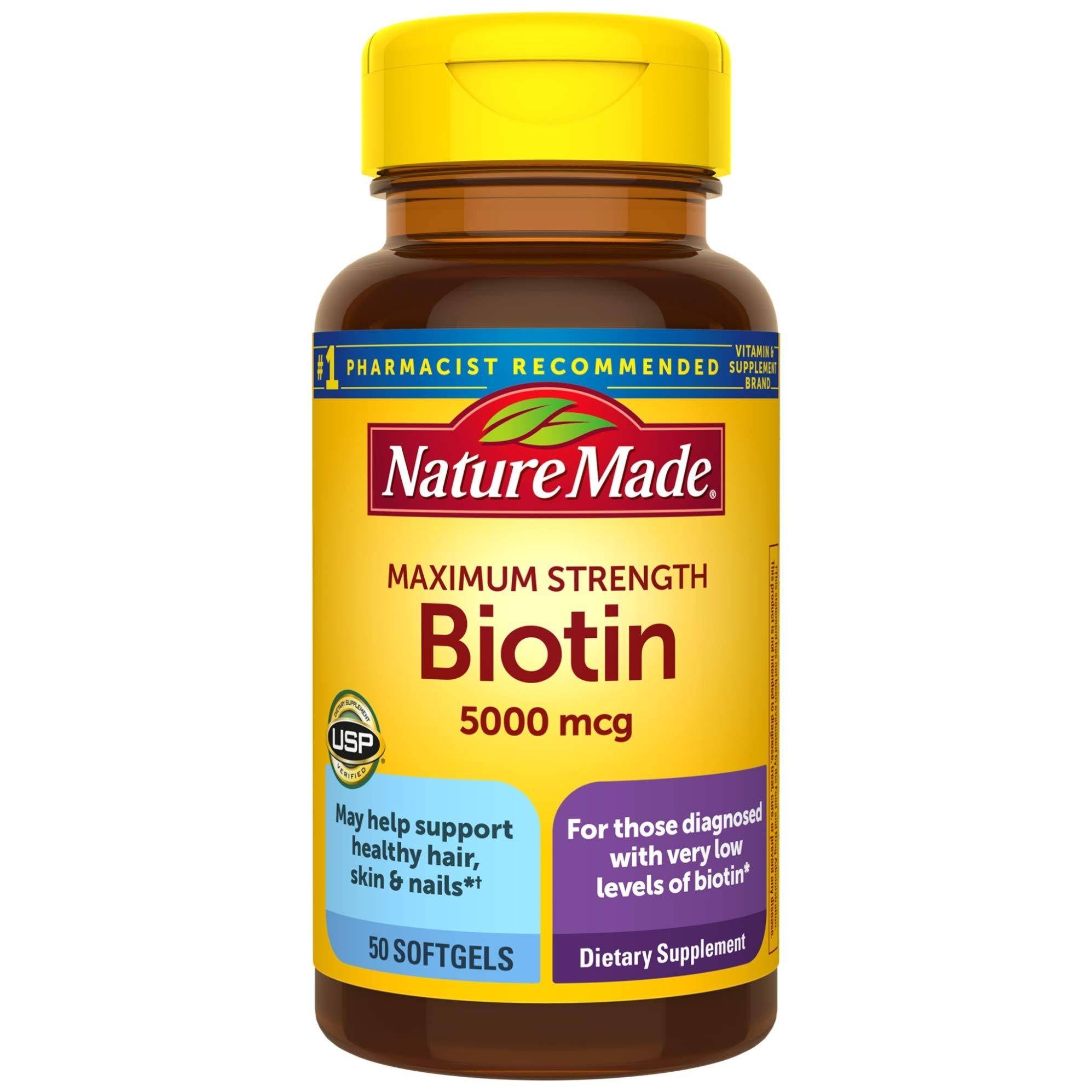 Nature Made Biotin 5000mcg Softgels - x50