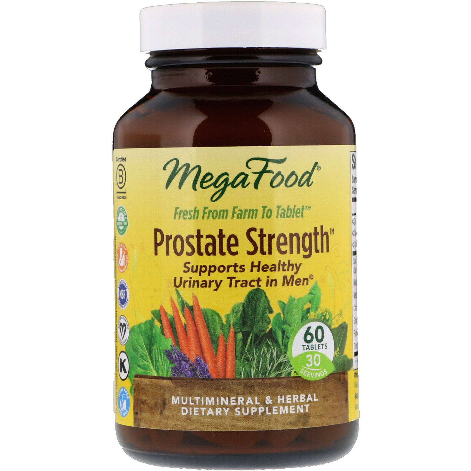 MegaFood Prostate Strength Supplement - 60 Tablets