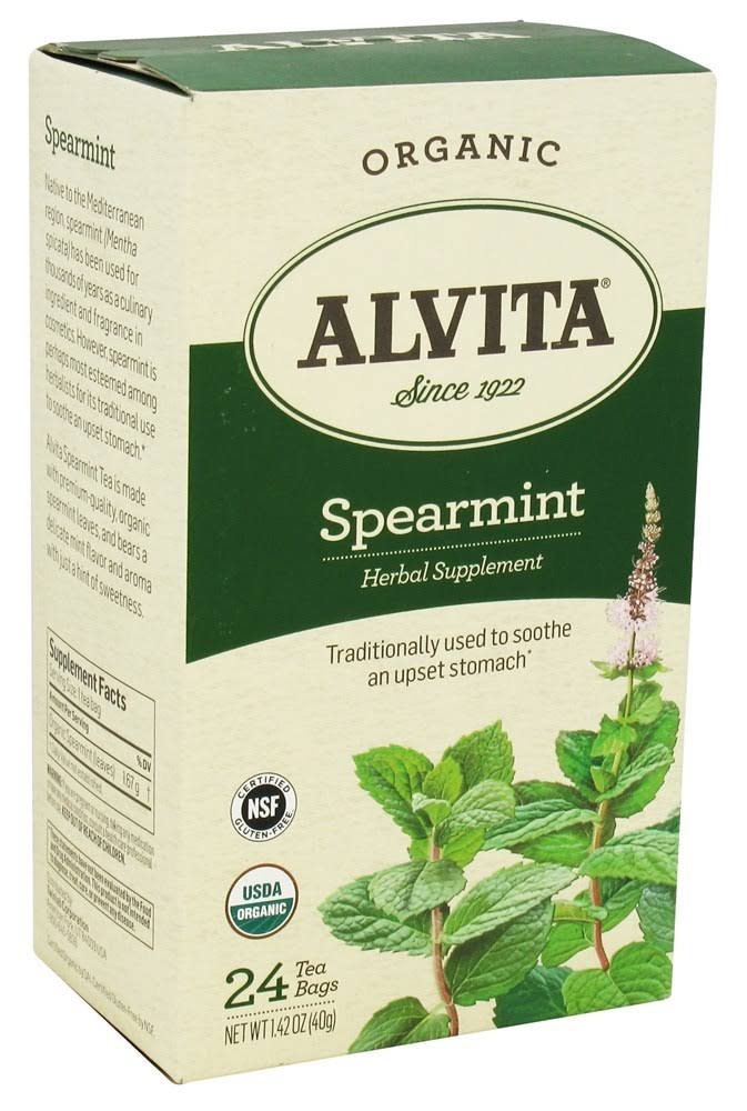 Alvita Organic Spearmint Tea - 24 Tea Bags