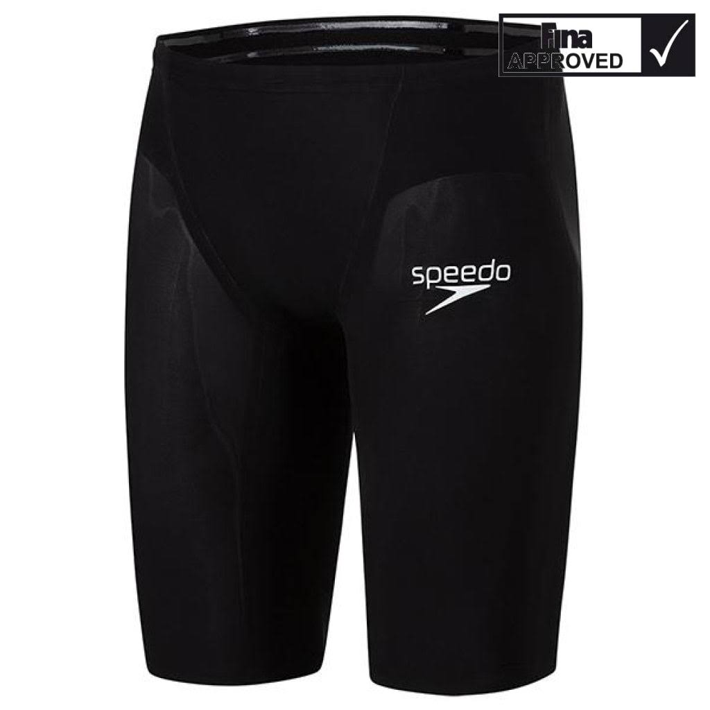 Speedo Men's Fastskin LZR Pure Valor Jammer Tech Suit Swimsuit - Black | Nylon/Lycra - Swimoutlet.com