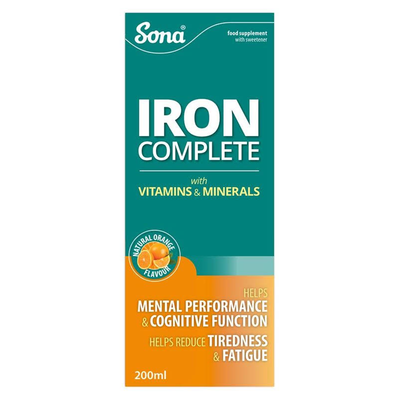 Sona Iron Complete Natural Orange Flavour - 200ml