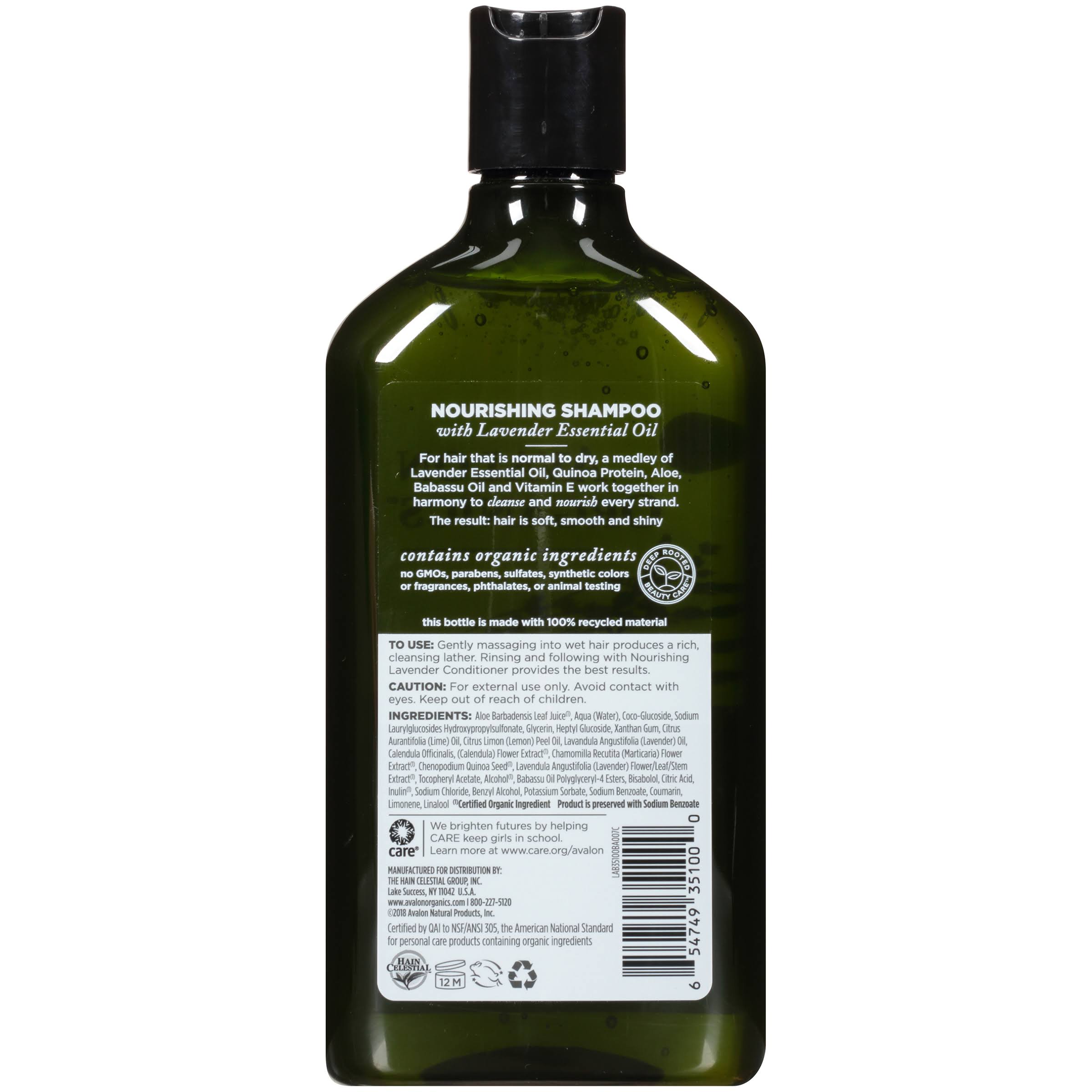 Avalon Organics Nourishing Shampoo - Lavender, 325ml