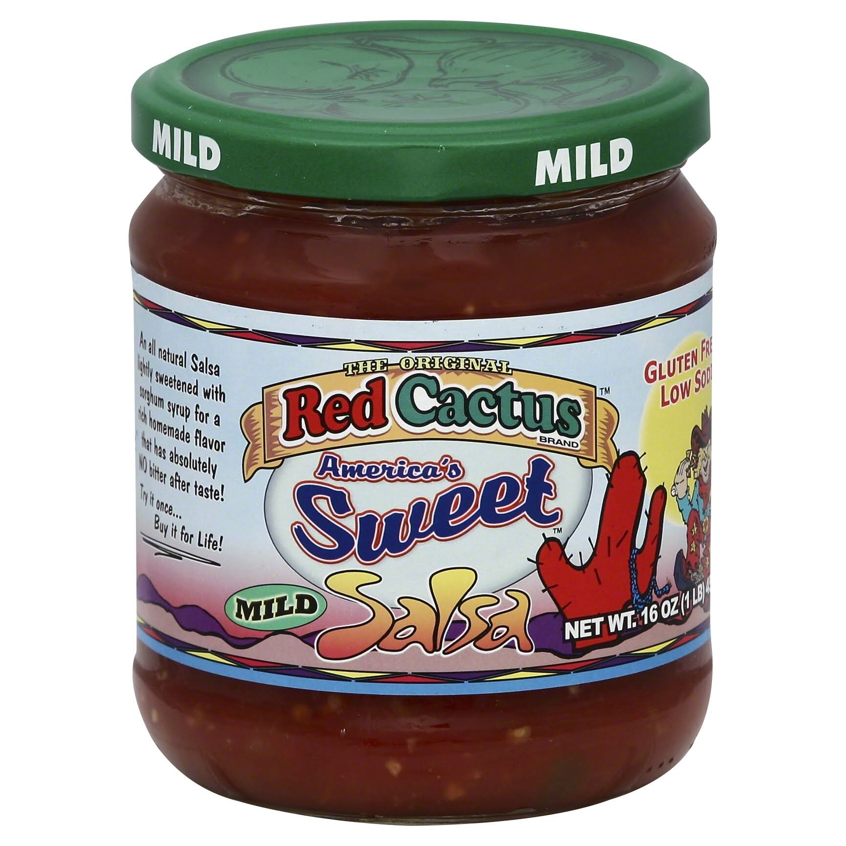Red Cactus Salsa, America's Sweet, Mild - 16 oz