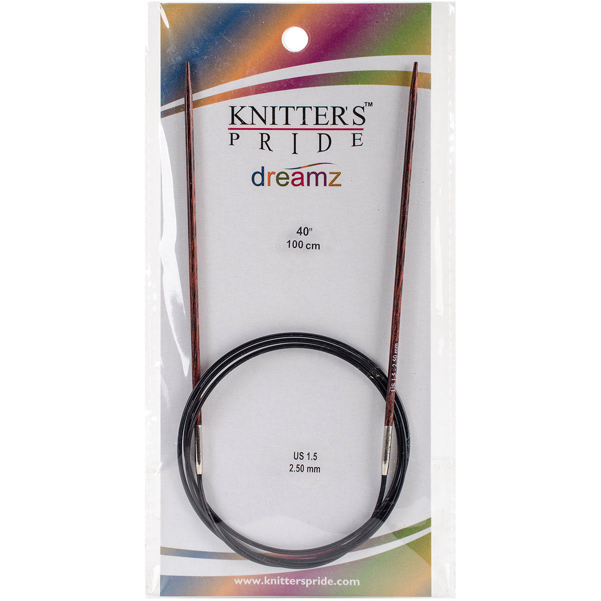 Knitter's Pride-Dreamz Fixed Circular Needles 40"-Size 1.5/2.5mm