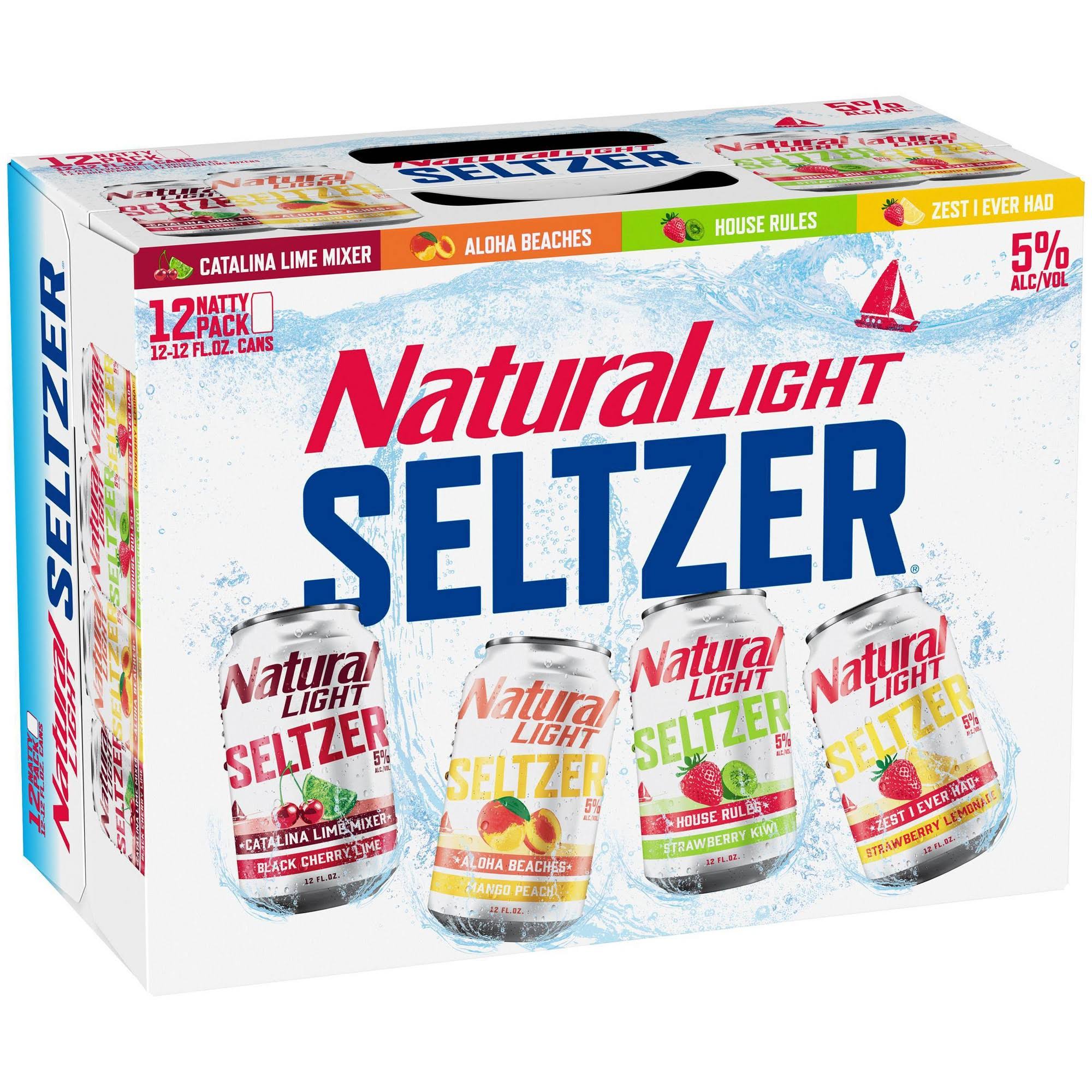 Natural Light Seltzer, Variety Pack, 12 Natty Pack - 12 pack, 12 fl oz cans
