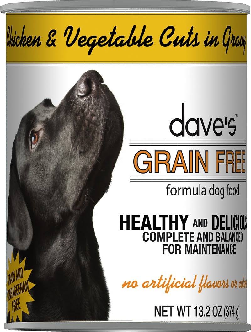 Dave's Pet Food Grain Free Chicken and Vegetable Cuts in Gravy 13oz