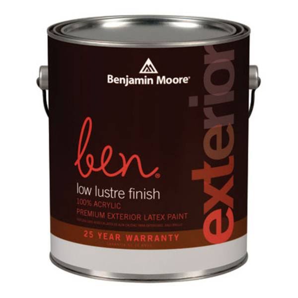 Benjamin Moore Ben Exterior Paint Low Lustre Quart / Base 1