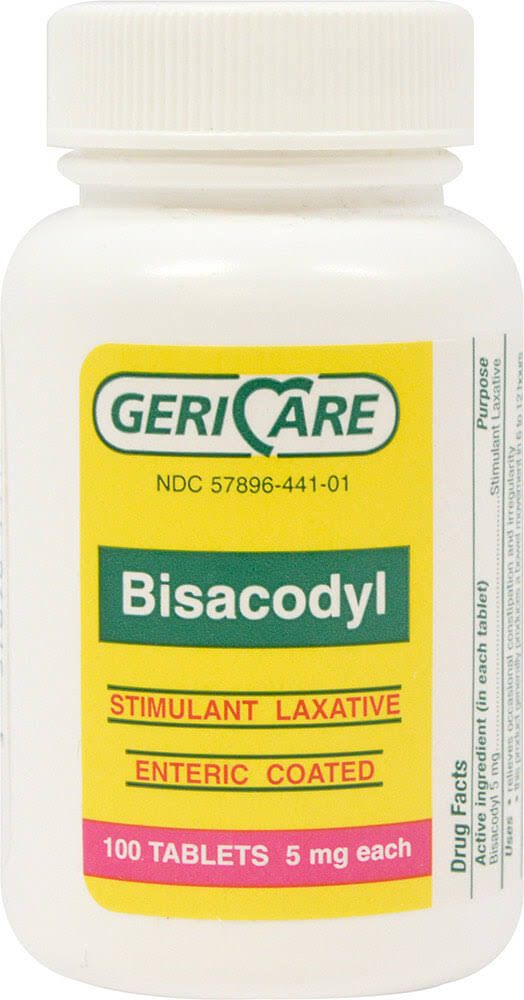Bisacodyl Stimulant-type Laxative Tablets - 5mg, 100ct