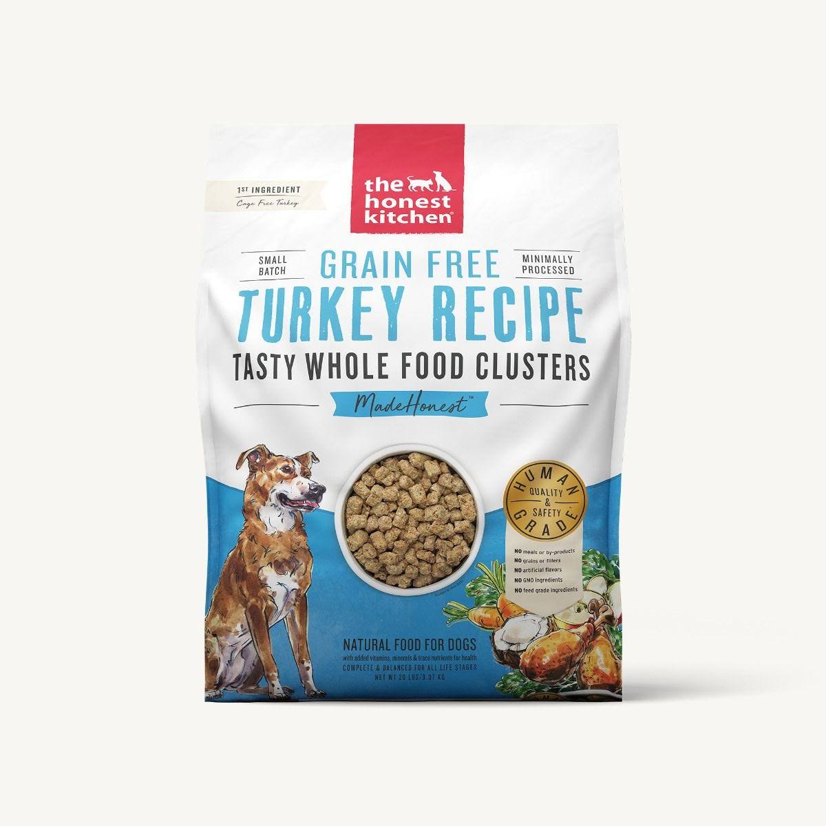 The Honest Kitchen Grain-Free Turkey Whole Food Clusters Dry Dog Food - 20 lb