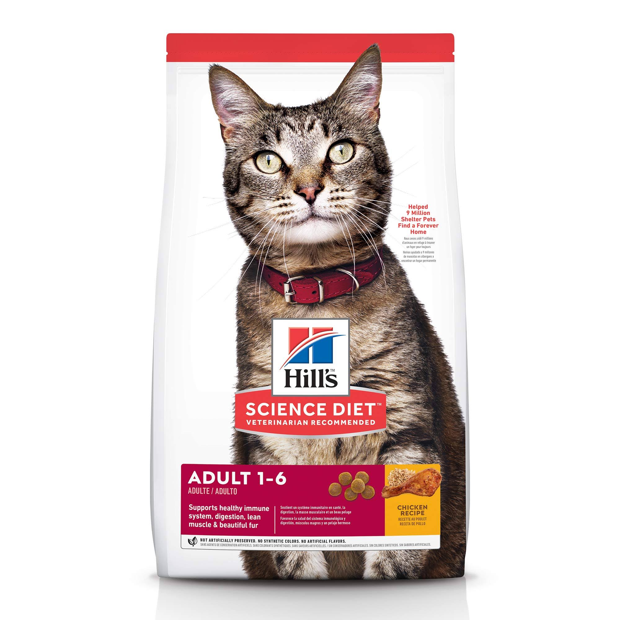 Hill's Science Diet Optimal Care Cat Food - Adult, Chicken Recipe, Dry, 4lbs