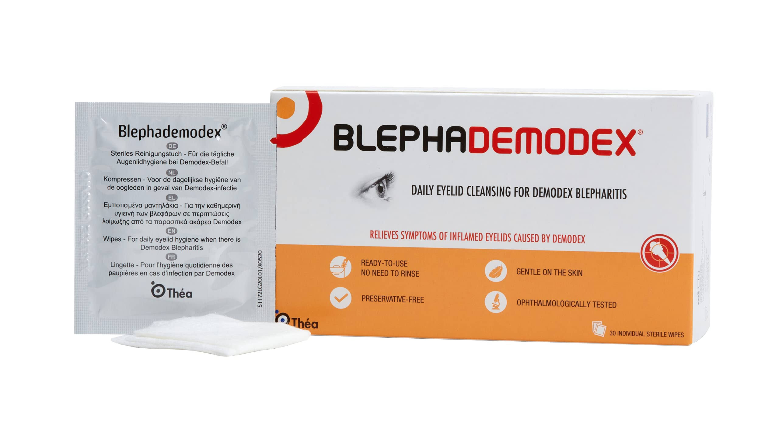 Blephademodex Sterile Cleansing Compresses - 30ct