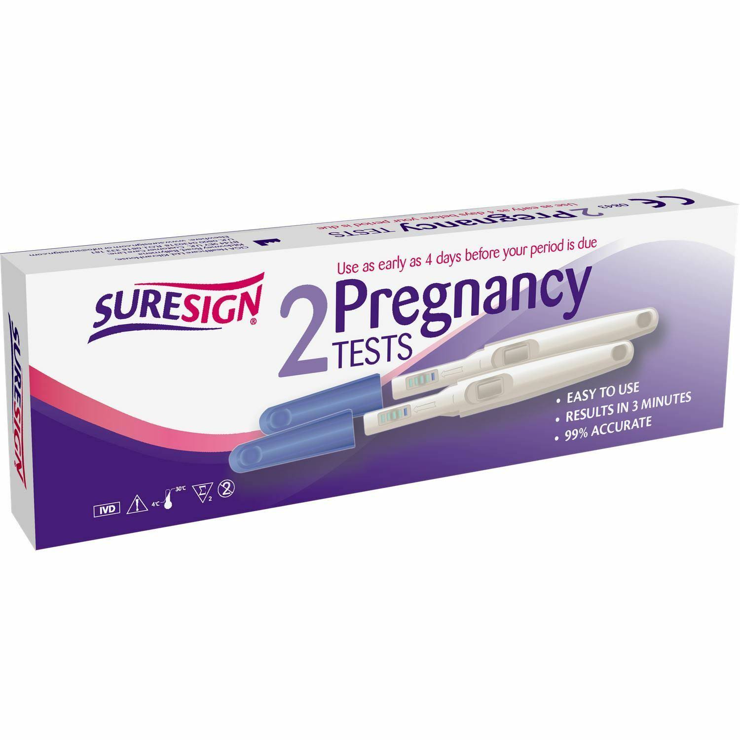 Suresign Pregnancy Tests - x2