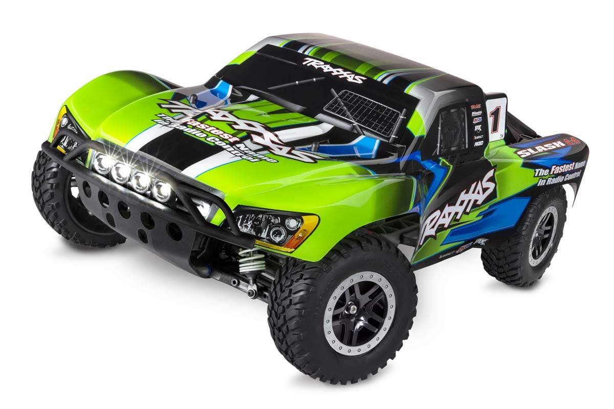 Traxxas Slash 4x4 Brushed with Lights - Green