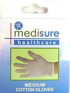 Medisure Cotton Gloves - White, Medium