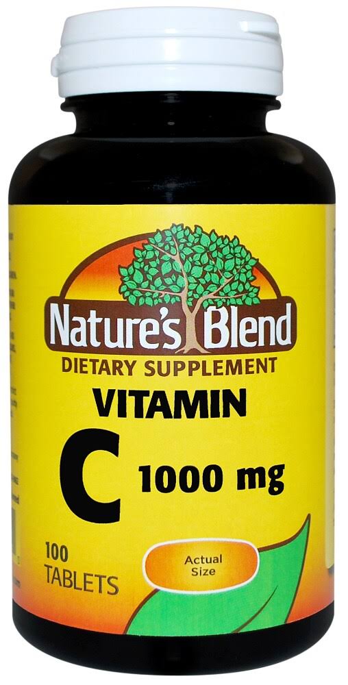 Nature's Blend Vitamin C Dietary Supplement Tablets - 100ct, 1000mg