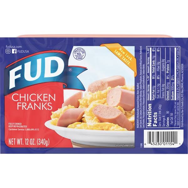 FUD Chicken Franks - 12 oz