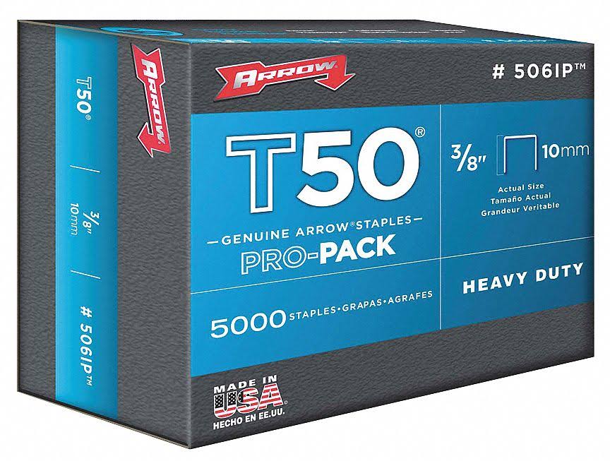 Arrow Genuine T50 Staples - 10mm, 5000 Pack
