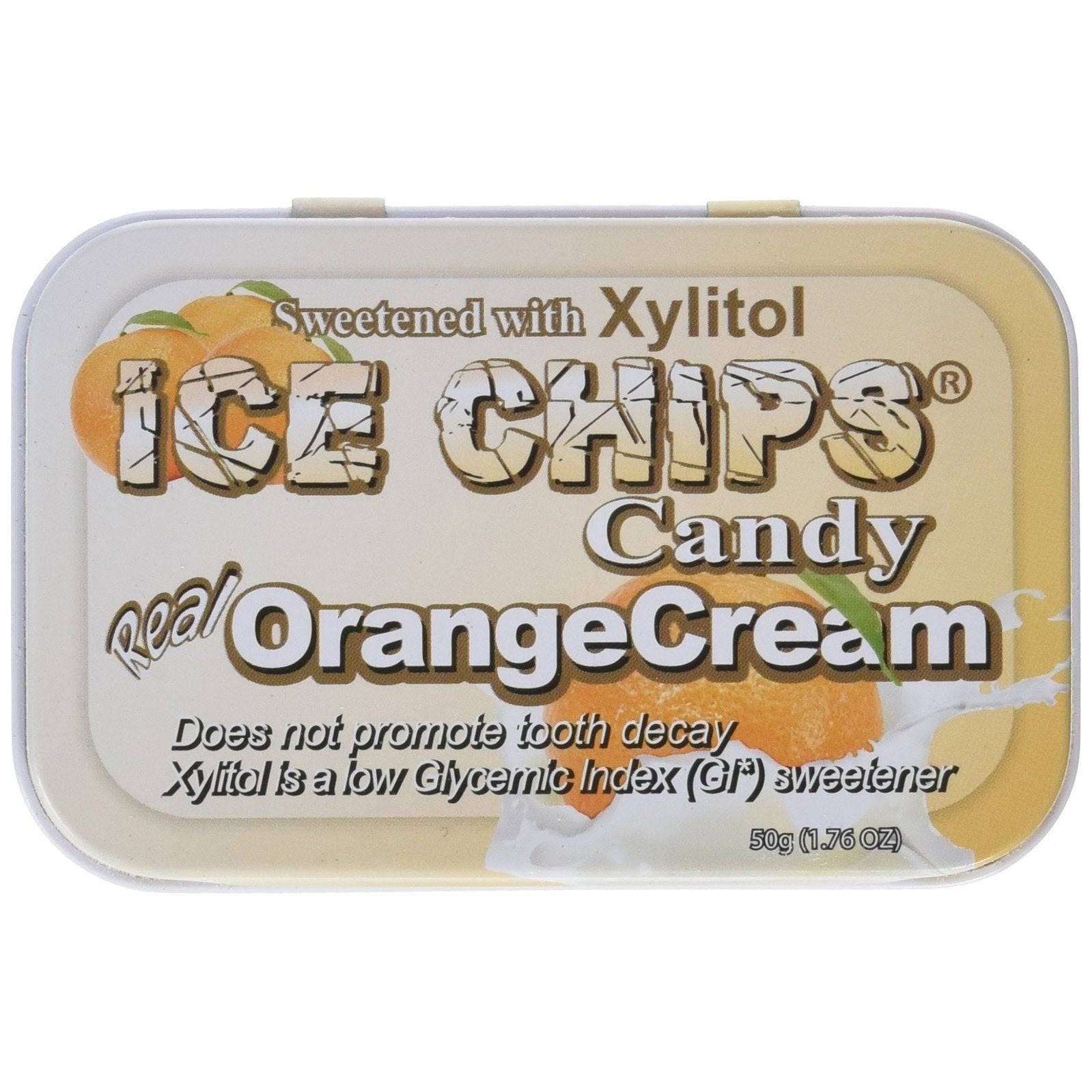 Hand Crafted Tin Ice Chips Candy - Orange Cream, 1.76oz