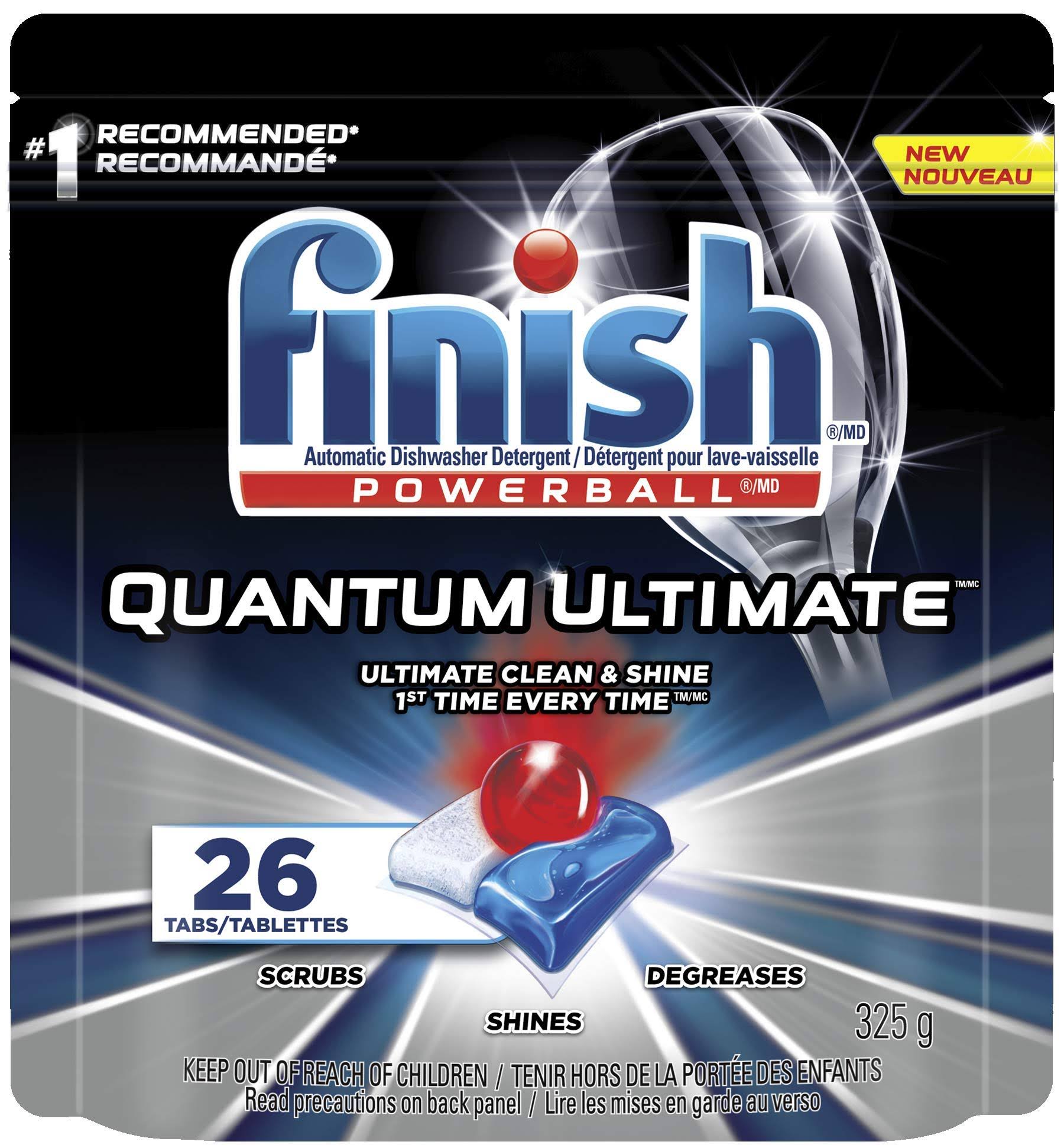Finish Dishwasher Detergent, Quantum Ultimate, Fresh, 26 Tablets