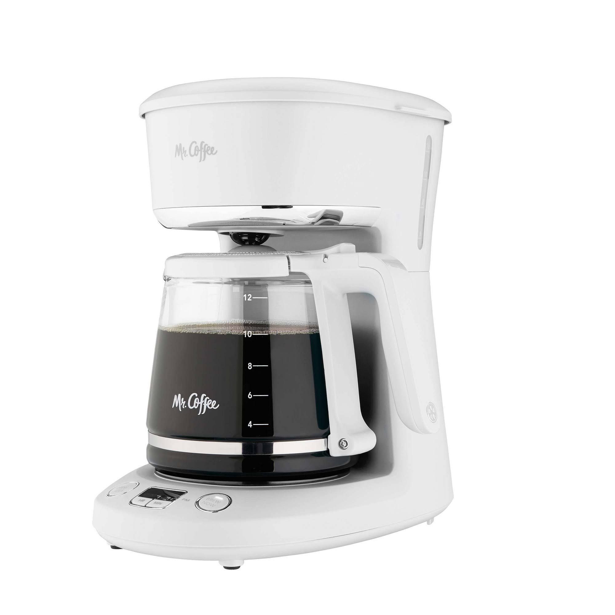 Mr. Coffee 12 Cup White Coffee Maker