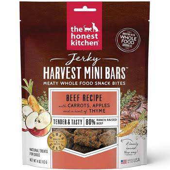 The Honest Kitchen Jerky Harvest Mini Bars Beef, 4-oz