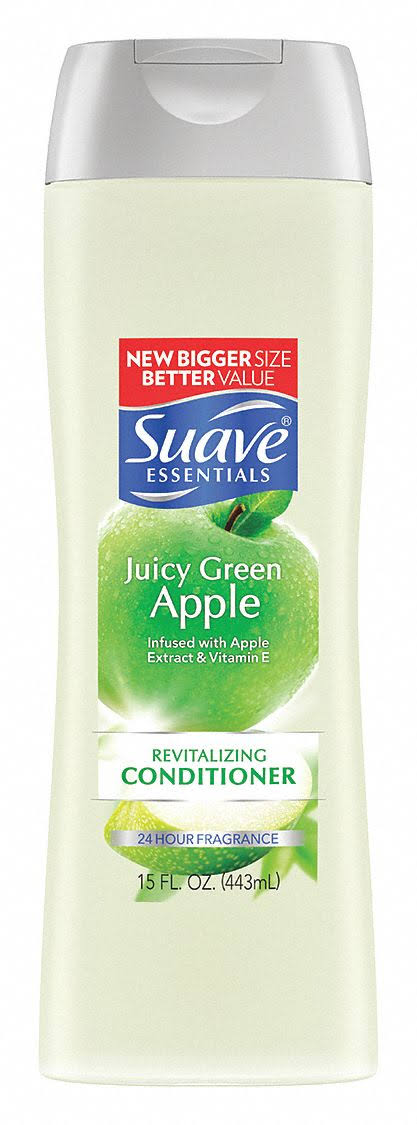 Suave essentials revitalizing conditioner, juicy green apple, 15 oz