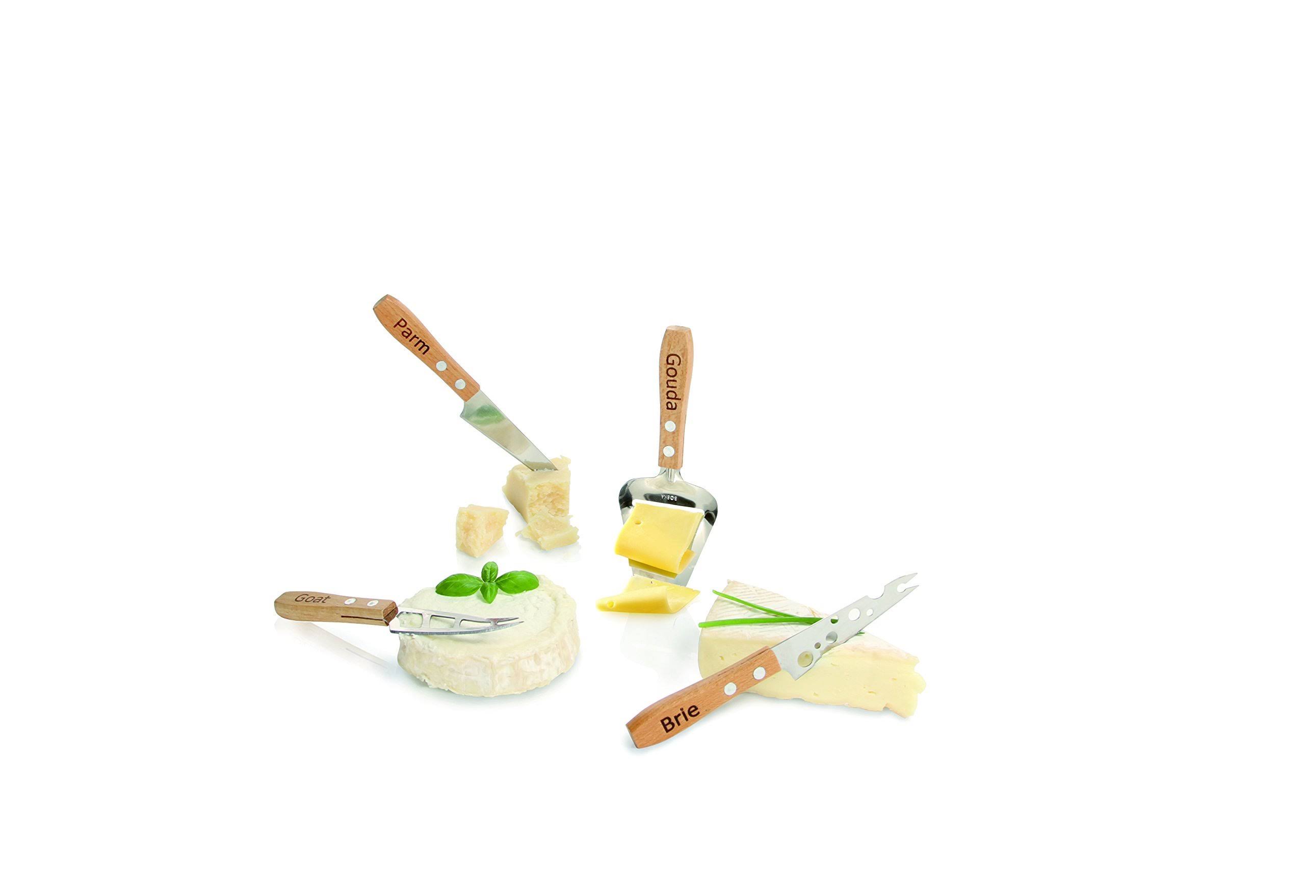 Boska Holland Explore Geneva Cheese Slicer and Knife Set - Stainless Steel, 4pcs