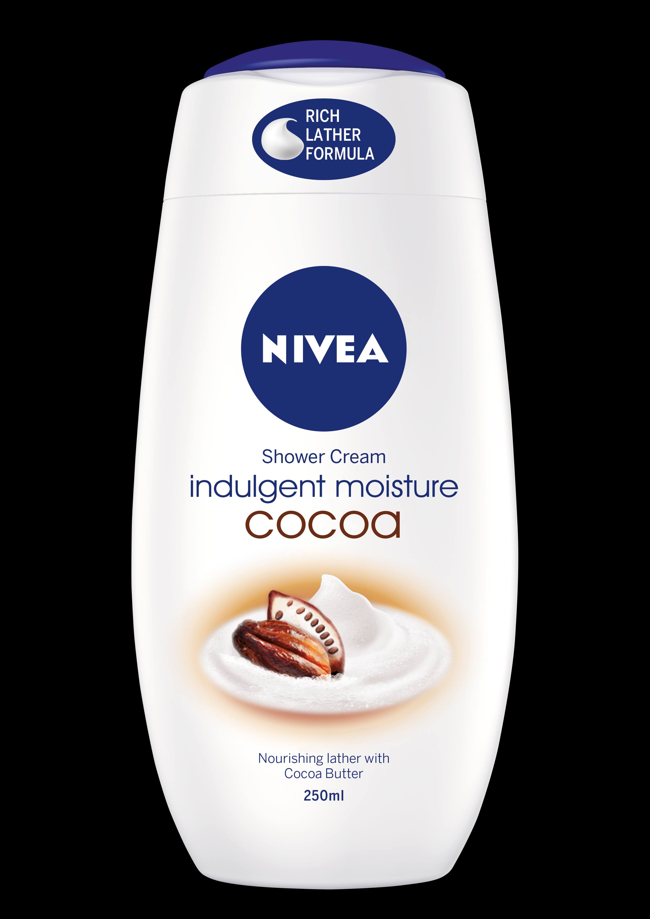 Nivea Indulging Moisture Caring Shower Cream - Cocoa, 250ml